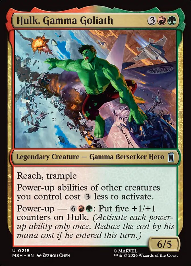 Hulk, Gamma Goliath - דוגמה ל-Power-up