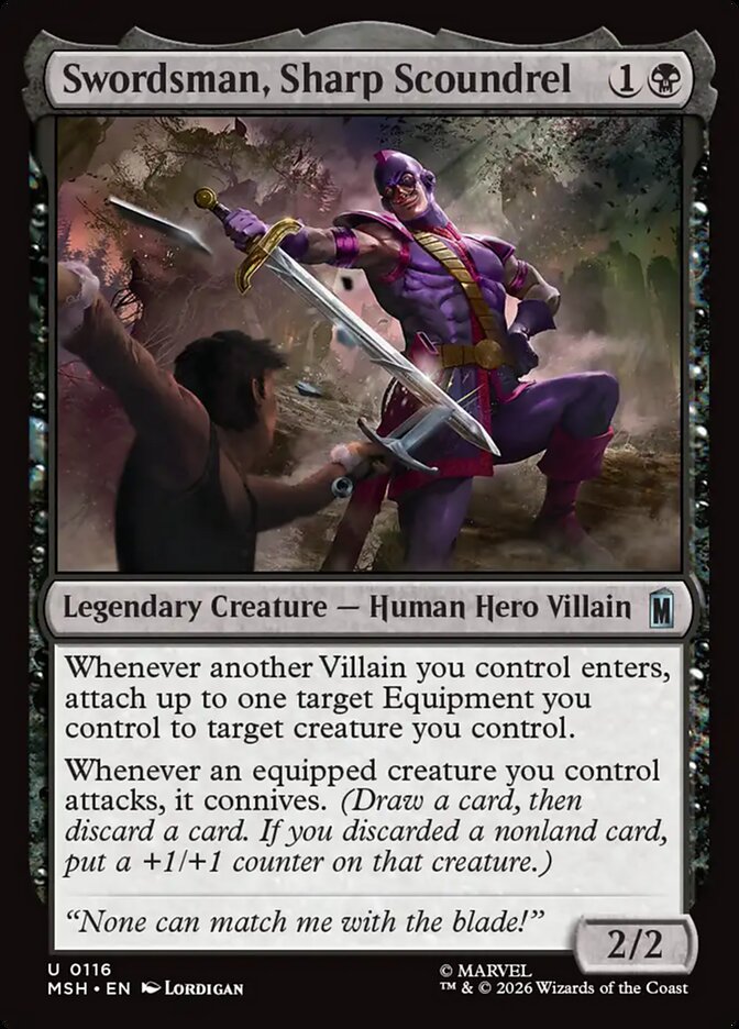 Swordsman, Sharp Scoundrel - דוגמה ל-Connive